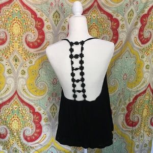 Black Tank with Open Back